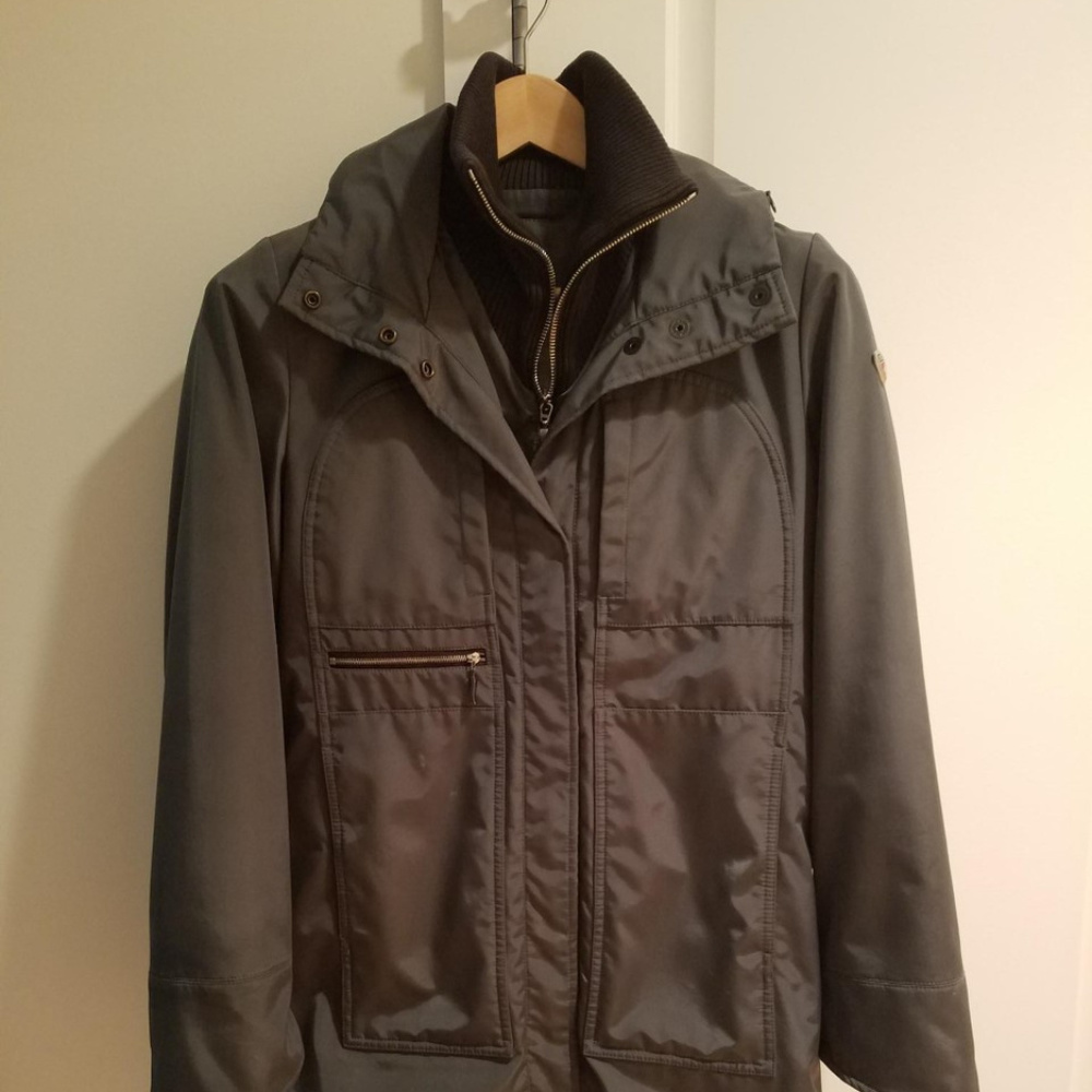 Grey Post Card City Coat size 2
